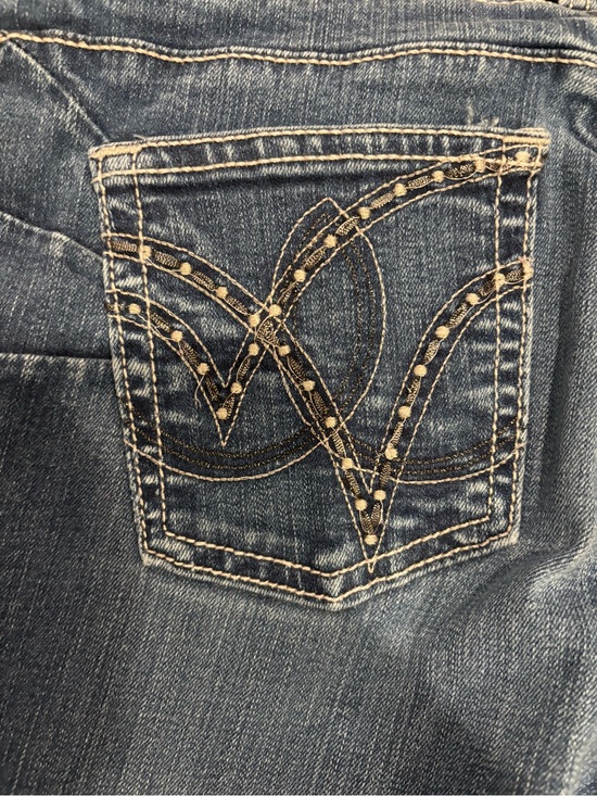 wrangler Qbaby Denim - Wrangler Blue Straight Leg Jeans with Embroidered Back Pocket